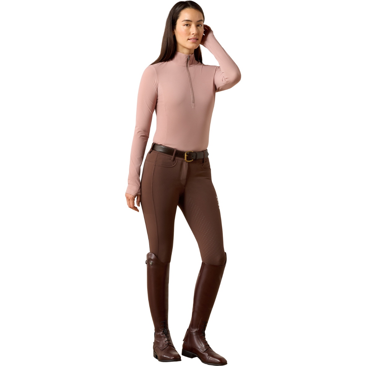 2026 Ariat Womens Solveil 1/2 Zip Baselayer 10071359 - Antler